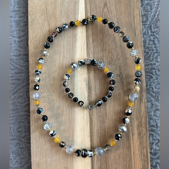 PREMIUM GEMSTONES NECKLACE & BRACELET SET - Picture 12 of 12